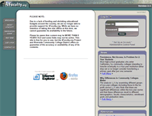 Tablet Screenshot of 4faculty.com