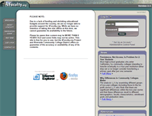 Tablet Screenshot of 4faculty.org